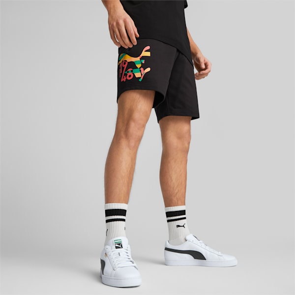Worldwide Regular Fit 8" Shorts, PUMA Black, extralarge-IND